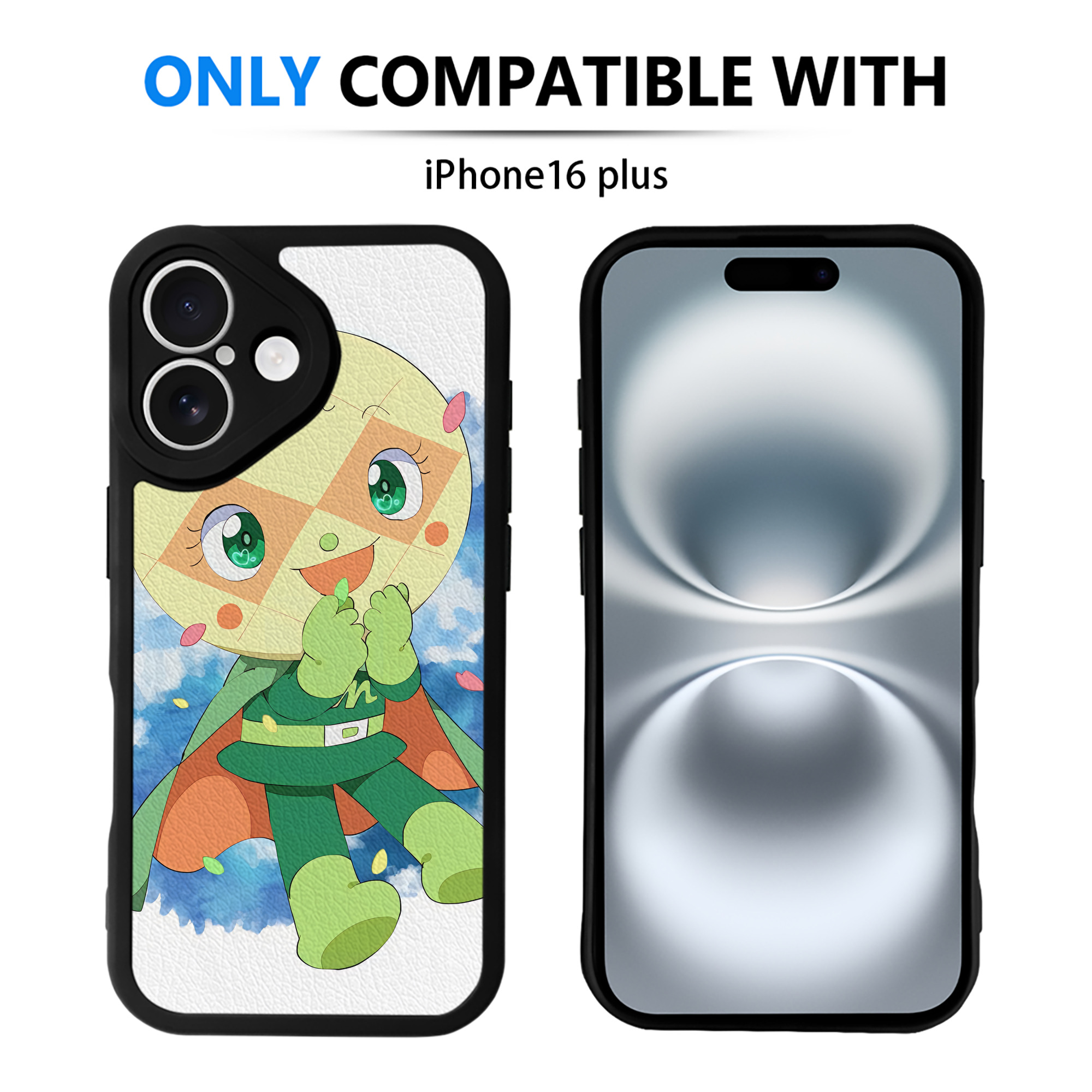 （画像用） アンパンマン Anpanman 【iPhone 16シリーズ対応】シリコンスマホケース（レザー調） 材質：シリコン